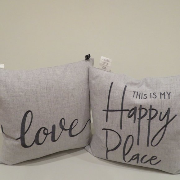 Throw Pillow Rodeo Home 100% Feather Filled Set of 2 Decorative Bed Couch Sofa - Picture 1 of 12